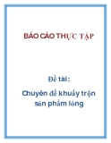 Đề tài: Chuyên đề khuấy trộn sản phẩm lỏng