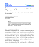 Báo cáo sinh học: "Functional genomics of cell morphology using RNA interference: pick your style, broad or deep"