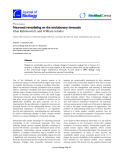 Báo cáo sinh học: "Neuronal remodeling on the evolutionary timescale"