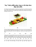 Top 7 thực phẩm giúp vòng eo của bạn thon đẹp mỹ miều