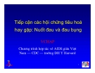 Bài giảng điều trị HIV : Tiếp cận các hội chứng tiêu hoá hay gặp: Nuốt đau và đau bụng part 1