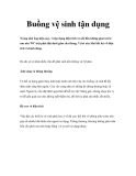 Buồng vệ sinh tận dụng 