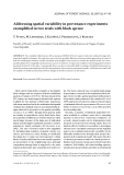 Báo cáo lâm nghiệp: "Addressing spatial variability in provenance experiments exemplified in two trials with black spruc"