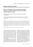 Báo cáo lâm nghiệp: "Species composition in low mountain beech (Fagus sylvatica L.) stands in the Bieszczady National Park under the global warming"