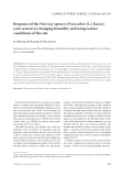 Báo cáo lâm nghiệp: "Response of the Norway spruce (Picea abies [L.] Karst.) root system to changing humidity and temperature conditions of the sit"