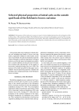 Báo cáo lâm nghiệp: " Selected physical properties of initial soils on the outside spoil bank of the Bełchatów brown coal mine"