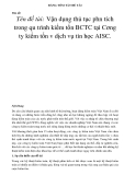 BẢNG TÓM TẮT ĐỀ TÀI Tĩm tắt  Tên đề tài: Vận dụng thủ tục phn tích trong qu trình kiểm tốn BCTC tại Cơng ty kiểm tốn v dịch vụ tin học AISC.