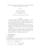 Báo cáo toán học: "The eigenvalues of the Laplacian for the homology of the Lie algebra corresponding to a poset"