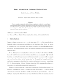 Báo cáo toán học: "Exact Mixing in an Unknown Markov Chain"