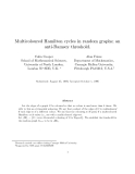 Báo cáo toán học: "Multicoloured Hamilton cycles in random graphs; an anti-Ramsey threshold"