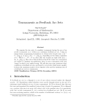 Báo cáo toán học: "Tournaments as Feedback Arc Sets"