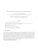 Báo cáo toán học: " Line-transitive Automorphism Groups of Linear Spaces1"