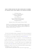 Báo cáo toán học: TIGHT UPPER BOUNDS FOR THE DOMINATION NUMBERS OF GRAPHS WITH GIVEN ORDER AND MINIMUM DEGREE