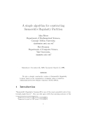 Báo cáo toán học: "A simple algorithm for constructing Szemer´di’s Regularity Partition e"