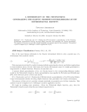 Báo cáo toán học: "A DETERMINANT OF THE CHUDNOVSKYS GENERALIZING THE ELLIPTIC FROBENIUS-STICKELBERGER-CAUCHY DETERMINANTAL IDENTITY"