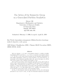 Báo cáo toán học: "The Action of the Symmetric Group on a Generalized Partition Semilattice"