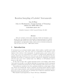 Báo cáo toán học: "Random Sampling of Labeled Tournaments"