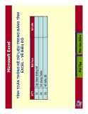 Excel Bài Giảng toàn tập VI