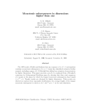 Báo cáo toán học: "Monotonic subsequences in dimensions higher than one"