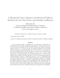 Báo cáo toán học: " A Macdonald Vertex Operator and Standard Tableaux Statistics for the Two-Column (q, t)-Kostka Coeﬃcients"