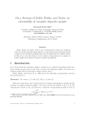 Báo cáo toán học: "On a theorem of Erd˝s, Rubin, and Taylor on o choosability of complete bipartite graphs"