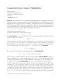 Báo cáo toán học: "Computation in Coxeter Groups—I. Multiplication"