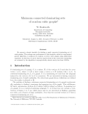 Báo cáo toán học: "Minimum connected dominating sets of random cubic graphs"