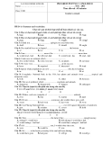 PROGRESS TEST NO 3 - ENGLISH 10