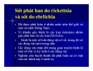 Bài giảng Các bệnh nhiễm rickettsiae (rickettsioses) part 9