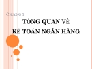 CHƯƠNG 1 TỔNG QUAN VỀ KẾ TOÁN NGÂN HÀNG 