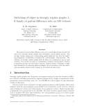 Báo cáo toán học: "Switching of edges in strongly regular graphs."