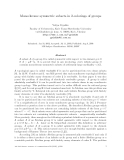 Báo cáo toán học: "Monochrome symmetric subsets in 2-colorings of groups"