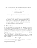Báo cáo toán học: "The packing density of other layered permutations"