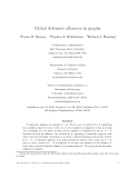 Báo cáo khoa học:Global defensive alliances in graphs