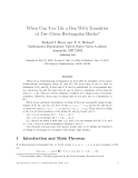 Báo cáo khoa học:When Can You Tile a Box With Translates of Two Given Rectangular Brick