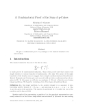 Báo cáo toán học: "A Combinatorial Proof of the Sum of q-Cubes"