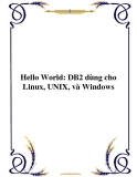 Hello World: DB2 dùng cho Linux, UNIX, và Windows