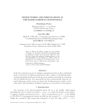 Báo cáo toán học: "SIGNED WORDS AND PERMUTATIONS, II; THE EULER-MAHONIAN POLYNOMIALS"