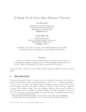 Báo cáo toán học: "A Simple Proof of the Aztec Diamond Theorem"