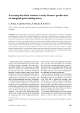 Báo cáo lâm nghiệp: "Assessing the short rotation woody biomass production on marginal post-mining areas"