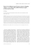 Báo cáo lâm nghiệp: "Status of an indigenous agro-forestry system in changing climate: A case study of the middle Himalayan region of Tehri Garhwal, India"