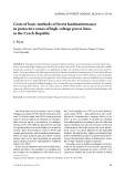 Báo cáo lâm nghiệp: "Costs of basic methods of forest landmaintenance in protective zones of high-voltage power lines in the Czech Republic"