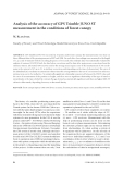 Báo cáo lâm nghiệp: "Analysis of the accuracy of GPS Trimble Juno ST measurement in the conditions of forest canopy"