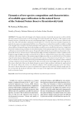 Báo cáo lâm nghiệp: " Dynamics of tree species composition and characteristics of available space utilization in the natural forest of the National Nature Reserve Hrončokovský Grúň"