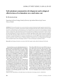 Báo cáo lâm nghiệp: " Soil and plant communities development and ecological effectiveness of reclamation on a sand mine cast"