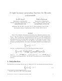 Báo cáo toán học: "A triple lacunary generating function for Hermite polynomials"