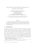 Báo cáo toán học: "Grid classes and the Fibonacci dichotomy for restricted permutations"