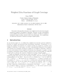 Báo cáo toán học: "Weighted Zeta Functions of Graph Coverings"