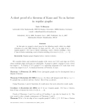 Báo cáo toán học: "A short proof of a theorem of Kano and Yu on factors in regular graphs"