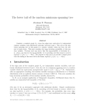 Báo cáo toán học: "The lower tail of the random minimum spanning tree"